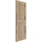 Ekena Millwork Rustic Two Equal Louver Pecky Cypress Faux Wood Shutters (Per Pair), Primed Tan, 18"W x 82"H SHULV18X82PCPR - alternate 4